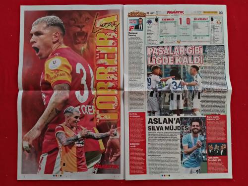 Poster - Lucas Torreira - 18 Mayıs 2026 - Kasımpaşa 1-0 Galatasaray, Fenerbahçe 3-3 Eyüpspor, Trabzonspor 0-3 Gençlerbirliği, Antalyaspor, Kocaelispor, Kayserispor, Konyaspor, Ziraatbank Voleybol - Fanatik Gazetesi - Tam Gazete