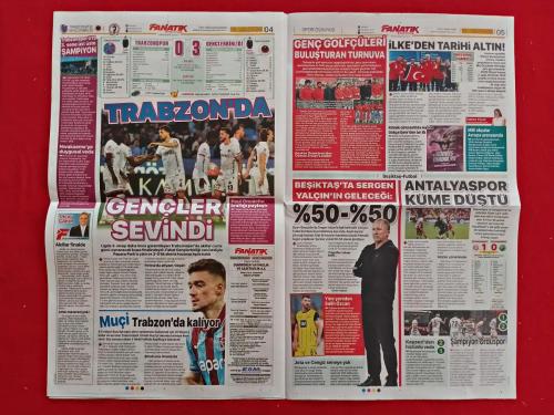 Poster - Lucas Torreira - 18 Mayıs 2026 - Kasımpaşa 1-0 Galatasaray, Fenerbahçe 3-3 Eyüpspor, Trabzonspor 0-3 Gençlerbirliği, Antalyaspor, Kocaelispor, Kayserispor, Konyaspor, Ziraatbank Voleybol - Fanatik Gazetesi - Tam Gazete