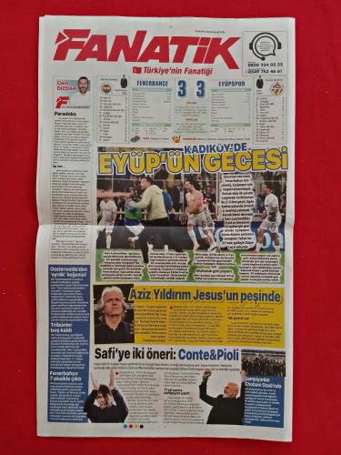 Poster - Lucas Torreira - 18 Mayıs 2026 - Kasımpaşa 1-0 Galatasaray, Fenerbahçe 3-3 Eyüpspor, Trabzonspor 0-3 Gençlerbirliği, Antalyaspor, Kocaelispor, Kayserispor, Konyaspor, Ziraatbank Voleybol - Fanatik Gazetesi - Tam Gazete