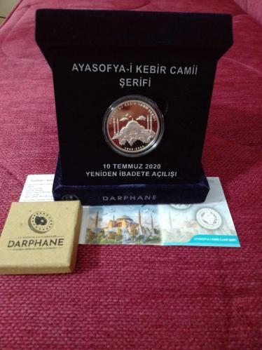 Ayasofya Camii Gümüş Hatıra Parası