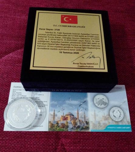 Ayasofya Camii Gümüş Hatıra Parası