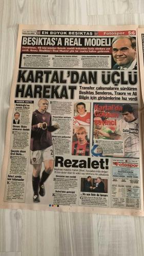 FOTOSPOR SPOR GAZETESİ - TURKISH NEWSPAPER - DOĞUM GÜNÜ HEDİYESİ  - EKSİKSİZ TAM TAKIM GAZETE -    18 OCAK 2007 PERŞEMBE  ARDA TURAN – EMRE BELÖZOĞLU – YILDIRIM DEMİRÖREN – FABIANO ELLER – ATLETICO MADRID – AYMAN – RISP – MARTINEZ – SERKAN BALCI – DEIVID DE SOUZA – RAFAEL (RAFET EL) – ZICO – ALEX DE SOUZA – HALİL ALTINTOP – FALCO GÖTZ – YILDIRAY BAŞTÜRK – MEHMET YOZGATLI – ADNAN POLAT – ÖZHAN CANAYDIN – GERHARD REHBERG – BURHANETTİN KAYA – ÜMİT KARAN – SABRİ SAROĞLU – MEHMET TOPAL – HAKAN ŞÜKÜR – SAIDOU – KEMAL ASLAN – NIHAT ÖZDEMİR – ENDER ALKAYA – ATHENA (GÖKHAN & HAKAN ÖZOĞUZ)  FENERBAHÇE: ZICO: “SAVAŞÇI İSTİYORUM” – FUTBOLCULAR: “ONU ALEX’E SÖYLE HOCAM” – MEHMET YOZGATLI: “BİZİ KORKUTAN RAKİP YOK” – SERKAN BALCI: “BANA SAHİP ÇIKILMADI” – VESTEL MANİSA, RAFAEL (RAFET EL) İÇİN SERKAN VE DEIVID’İ İSTİYOR – HALİL ALTINTOP FENERBAHÇE’Yİ TAKİP EDİYOR, UEFA BAŞARISINA GÖRE KARAR VERECEK – KEMAL ASLAN: “TARAFTARA BORCUMU ÖDEYECEĞİM” – FENERBAHÇE ÜLKER, EUROLEAGUE’DE BARCELONA İLE KARŞILAŞI