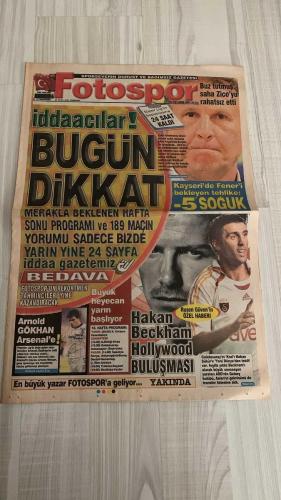 FOTOSPOR SPOR GAZETESİ - TURKISH NEWSPAPER - DOĞUM GÜNÜ HEDİYESİ  - EKSİKSİZ TAM TAKIM GAZETE -    25 OCAK 2007 PERŞEMBE  MATEJA KEZMAN – ROBERTO CARLOS – ALEX DE SOUZA – ZICO – CENK – YILDIRIM DEMİRÖREN – GÖKHAN ZAN – ARSENE WENGER – DAVID BECKHAM – HAKAN ŞÜKÜR – BÜLENT KORKMAZ – YILDIRAY BAŞTÜRK – FALCO GÖTZ – FATİH TURKER – NAZMİ ALKIŞ – CANAN BAYRAM  FENERBAHÇE: LİDER FENERBAHÇE İKİNCİ YARIYA ERCİYESSPOR MAÇIYLA BAŞLIYOR – ZICO: “SOĞUK VE DON TEHLİKESİNE DİKKAT” – ERCİYES MAÇI ÖNCESİ UYARILAR: “BÜLENT’İN TAKIMINA DİKKAT EDİN” – KEZMAN: “100. YILA ADIMI YAZDIRMAK İSTİYORUM” – ALEX VE CENK’İN İSTATİSTİKLERİ KARŞILAŞTIRILDI – ŞÜKRÜ SARACOĞLU’NDA IŞIKLANDIRMA TARTIŞMASI – FENERBAHÇE ÜLKER EUROLEAGUE’DE BARCELONA İLE KARŞILAŞIYOR.  GALATASARAY: HERTHA BERLİN’E YILDIRAY BAŞTÜRK’ÜN GOLÜYLE MAĞLUP OLDU – HAKAN ŞÜKÜR’E ABD’DEN TEKLİF: LA GALAXY TRANSFER LİSTESİNE ALDI – ÖZHAN CANAYDIN: “HAMİT SEZON SONU GELECEK” – GERETS: “BU KADROYLA DA ŞAMPİYON OLURUZ.”  BEŞİKTAŞ: ARSENAL, GÖKHAN ZAN İÇİN