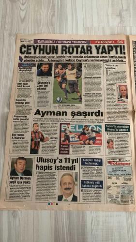 FOTOSPOR SPOR GAZETESİ - TURKISH NEWSPAPER - DOĞUM GÜNÜ HEDİYESİ  - EKSİKSİZ TAM TAKIM GAZETE -    25 OCAK 2007 PERŞEMBE  MATEJA KEZMAN – ROBERTO CARLOS – ALEX DE SOUZA – ZICO – CENK – YILDIRIM DEMİRÖREN – GÖKHAN ZAN – ARSENE WENGER – DAVID BECKHAM – HAKAN ŞÜKÜR – BÜLENT KORKMAZ – YILDIRAY BAŞTÜRK – FALCO GÖTZ – FATİH TURKER – NAZMİ ALKIŞ – CANAN BAYRAM  FENERBAHÇE: LİDER FENERBAHÇE İKİNCİ YARIYA ERCİYESSPOR MAÇIYLA BAŞLIYOR – ZICO: “SOĞUK VE DON TEHLİKESİNE DİKKAT” – ERCİYES MAÇI ÖNCESİ UYARILAR: “BÜLENT’İN TAKIMINA DİKKAT EDİN” – KEZMAN: “100. YILA ADIMI YAZDIRMAK İSTİYORUM” – ALEX VE CENK’İN İSTATİSTİKLERİ KARŞILAŞTIRILDI – ŞÜKRÜ SARACOĞLU’NDA IŞIKLANDIRMA TARTIŞMASI – FENERBAHÇE ÜLKER EUROLEAGUE’DE BARCELONA İLE KARŞILAŞIYOR.  GALATASARAY: HERTHA BERLİN’E YILDIRAY BAŞTÜRK’ÜN GOLÜYLE MAĞLUP OLDU – HAKAN ŞÜKÜR’E ABD’DEN TEKLİF: LA GALAXY TRANSFER LİSTESİNE ALDI – ÖZHAN CANAYDIN: “HAMİT SEZON SONU GELECEK” – GERETS: “BU KADROYLA DA ŞAMPİYON OLURUZ.”  BEŞİKTAŞ: ARSENAL, GÖKHAN ZAN İÇİN