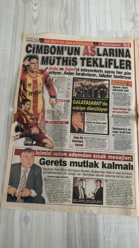 FOTOSPOR SPOR GAZETESİ - TURKISH NEWSPAPER - DOĞUM GÜNÜ HEDİYESİ  - EKSİKSİZ TAM TAKIM GAZETE -    25 OCAK 2007 PERŞEMBE  MATEJA KEZMAN – ROBERTO CARLOS – ALEX DE SOUZA – ZICO – CENK – YILDIRIM DEMİRÖREN – GÖKHAN ZAN – ARSENE WENGER – DAVID BECKHAM – HAKAN ŞÜKÜR – BÜLENT KORKMAZ – YILDIRAY BAŞTÜRK – FALCO GÖTZ – FATİH TURKER – NAZMİ ALKIŞ – CANAN BAYRAM  FENERBAHÇE: LİDER FENERBAHÇE İKİNCİ YARIYA ERCİYESSPOR MAÇIYLA BAŞLIYOR – ZICO: “SOĞUK VE DON TEHLİKESİNE DİKKAT” – ERCİYES MAÇI ÖNCESİ UYARILAR: “BÜLENT’İN TAKIMINA DİKKAT EDİN” – KEZMAN: “100. YILA ADIMI YAZDIRMAK İSTİYORUM” – ALEX VE CENK’İN İSTATİSTİKLERİ KARŞILAŞTIRILDI – ŞÜKRÜ SARACOĞLU’NDA IŞIKLANDIRMA TARTIŞMASI – FENERBAHÇE ÜLKER EUROLEAGUE’DE BARCELONA İLE KARŞILAŞIYOR.  GALATASARAY: HERTHA BERLİN’E YILDIRAY BAŞTÜRK’ÜN GOLÜYLE MAĞLUP OLDU – HAKAN ŞÜKÜR’E ABD’DEN TEKLİF: LA GALAXY TRANSFER LİSTESİNE ALDI – ÖZHAN CANAYDIN: “HAMİT SEZON SONU GELECEK” – GERETS: “BU KADROYLA DA ŞAMPİYON OLURUZ.”  BEŞİKTAŞ: ARSENAL, GÖKHAN ZAN İÇİN