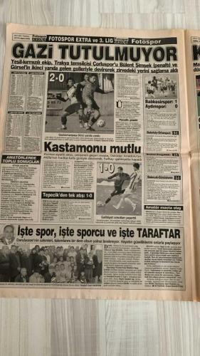 FOTOSPOR SPOR GAZETESİ - TURKISH NEWSPAPER - DOĞUM GÜNÜ HEDİYESİ  - EKSİKSİZ TAM TAKIM GAZETE -   29 OCAK 2007 PAZARTESİ  BOBO – NOBRE – RICO – YILDIRIM DEMİRÖREN – FATİH TÜRKER – SİNAN ENGİN – HAYRİ ÜLGEN – ZAFER ÖĞER – ADNAN POLAT – HASAN ŞAŞ – ÜMİT KARAN – HAMİT ALTINTOP – SEMİH HAZNEDAROĞLU – ÖZHAN CANAYDIN – CARRUSCA – SAŞA İLİÇ – JAVIER CLEMENTE – MONDRAGON – TOMAS – YAKUP SEVİNDİK – ŞİNASİ SERÇE – HÜSEYİN ÇAĞLAR – AZİZ YILDIRIM – APPIAH – EDU – UĞUR BORAL – SERDAR KULBİLGE – TUNCAY ŞANLI  FENERBAHÇE: ERCİYESSPOR MAÇINDA SON DAKİKADA BERABERLİK – ZICO’NUN DİLİ SÜRÇTÜ, ELEŞTİRİLER ARTTI – SERKAN VE APPIAH KAVGAYI BARIŞA ÇEVİRDİ – EDU VE UĞUR: “ARKADAŞLIK ÜST DÜZEYDE” – VOLKAN’IN YEDİĞİ GOL SONRASI KUPADA KALECİ SERDAR KULBİLGE OYNAYABİLİR – TUNCAY VE APPIAH’IN FORMSUZLUĞU ELEŞTİRİ KONUSU – KEZMAN: “100. YILA ADIMI YAZDIRMALIYIM.”  GALATASARAY: ANKARASPOR’U 2-0 YENDİ – GOLLER HAKAN ŞÜKÜR VE SABRİ’DEN – PUAN FARKI 5’E İNDİ – ÜMİT KARAN: “HER YERDE VARIM” – ADNAN POLAT: “FENERBAHÇE İ