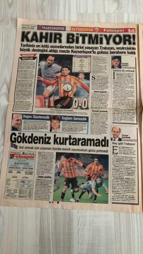 FOTOSPOR SPOR GAZETESİ - TURKISH NEWSPAPER - DOĞUM GÜNÜ HEDİYESİ  - EKSİKSİZ TAM TAKIM GAZETE -   29 OCAK 2007 PAZARTESİ  BOBO – NOBRE – RICO – YILDIRIM DEMİRÖREN – FATİH TÜRKER – SİNAN ENGİN – HAYRİ ÜLGEN – ZAFER ÖĞER – ADNAN POLAT – HASAN ŞAŞ – ÜMİT KARAN – HAMİT ALTINTOP – SEMİH HAZNEDAROĞLU – ÖZHAN CANAYDIN – CARRUSCA – SAŞA İLİÇ – JAVIER CLEMENTE – MONDRAGON – TOMAS – YAKUP SEVİNDİK – ŞİNASİ SERÇE – HÜSEYİN ÇAĞLAR – AZİZ YILDIRIM – APPIAH – EDU – UĞUR BORAL – SERDAR KULBİLGE – TUNCAY ŞANLI  FENERBAHÇE: ERCİYESSPOR MAÇINDA SON DAKİKADA BERABERLİK – ZICO’NUN DİLİ SÜRÇTÜ, ELEŞTİRİLER ARTTI – SERKAN VE APPIAH KAVGAYI BARIŞA ÇEVİRDİ – EDU VE UĞUR: “ARKADAŞLIK ÜST DÜZEYDE” – VOLKAN’IN YEDİĞİ GOL SONRASI KUPADA KALECİ SERDAR KULBİLGE OYNAYABİLİR – TUNCAY VE APPIAH’IN FORMSUZLUĞU ELEŞTİRİ KONUSU – KEZMAN: “100. YILA ADIMI YAZDIRMALIYIM.”  GALATASARAY: ANKARASPOR’U 2-0 YENDİ – GOLLER HAKAN ŞÜKÜR VE SABRİ’DEN – PUAN FARKI 5’E İNDİ – ÜMİT KARAN: “HER YERDE VARIM” – ADNAN POLAT: “FENERBAHÇE İ
