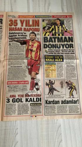 FOTOSPOR SPOR GAZETESİ - TURKISH NEWSPAPER - DOĞUM GÜNÜ HEDİYESİ  - EKSİKSİZ TAM TAKIM GAZETE -   29 OCAK 2007 PAZARTESİ  BOBO – NOBRE – RICO – YILDIRIM DEMİRÖREN – FATİH TÜRKER – SİNAN ENGİN – HAYRİ ÜLGEN – ZAFER ÖĞER – ADNAN POLAT – HASAN ŞAŞ – ÜMİT KARAN – HAMİT ALTINTOP – SEMİH HAZNEDAROĞLU – ÖZHAN CANAYDIN – CARRUSCA – SAŞA İLİÇ – JAVIER CLEMENTE – MONDRAGON – TOMAS – YAKUP SEVİNDİK – ŞİNASİ SERÇE – HÜSEYİN ÇAĞLAR – AZİZ YILDIRIM – APPIAH – EDU – UĞUR BORAL – SERDAR KULBİLGE – TUNCAY ŞANLI  FENERBAHÇE: ERCİYESSPOR MAÇINDA SON DAKİKADA BERABERLİK – ZICO’NUN DİLİ SÜRÇTÜ, ELEŞTİRİLER ARTTI – SERKAN VE APPIAH KAVGAYI BARIŞA ÇEVİRDİ – EDU VE UĞUR: “ARKADAŞLIK ÜST DÜZEYDE” – VOLKAN’IN YEDİĞİ GOL SONRASI KUPADA KALECİ SERDAR KULBİLGE OYNAYABİLİR – TUNCAY VE APPIAH’IN FORMSUZLUĞU ELEŞTİRİ KONUSU – KEZMAN: “100. YILA ADIMI YAZDIRMALIYIM.”  GALATASARAY: ANKARASPOR’U 2-0 YENDİ – GOLLER HAKAN ŞÜKÜR VE SABRİ’DEN – PUAN FARKI 5’E İNDİ – ÜMİT KARAN: “HER YERDE VARIM” – ADNAN POLAT: “FENERBAHÇE İ