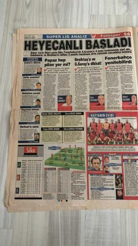 FOTOSPOR SPOR GAZETESİ - TURKISH NEWSPAPER - DOĞUM GÜNÜ HEDİYESİ  - EKSİKSİZ TAM TAKIM GAZETE -    30 OCAK 2007 SALI  SHAKIRA – ALEX DE SOUZA – MATEJA KEZMAN – ZICO – ADNAN POLAT – ADNAN SEZGİN – TOMAS – ARDA TURAN – ÜMİT KARAN – ORHAN AK – YILDIRAY BAŞTÜRK – MEHMET GÜVEN – DANIEL CARRUSCA – SAŞA İLİÇ – JAVIER CLEMENTE – YILDIRIM DEMİRÖREN – HÜSEYİN ÇAĞLAR – TEVFİK YENER  FENERBAHÇE: ERCİYESSPOR BERABERLİĞİ SONRASI ELEŞTİRİLER – “BAY ZICO” YAZISI: “YANLIŞ OYUNCU SEÇİMLERİYLE TAKIMIN DAMARLARINA TİNER KOKUSU SIKMAYIN” – FORTİS KUPASI ÇEYREK FİNAL: GENÇLERBİRLİĞİ İLE SEYİRCİSİZ MAÇ – 100. YIL BOMBASI: SHAKIRA İSTANBUL’DA KONSER VERECEK.  GALATASARAY: ANKARASPOR GALİBİYETİ SONRASI ETİLER ŞAMDAN’DA KUTLAMA – ADNAN POLAT FUTBOLCULARA ÖVGÜLER YAĞDIRDI – YILDIRAY BAŞTÜRK İÇİN YENİ ATAK – MEHMET GÜVEN ARTIK BANKO – CARRUSCA İÇİN OLUMSUZ SİNYAL – SAŞA İLİÇ’E MONACO’DAN TEKLİF – İNAMOTO VE GERETS “EN ZAYIF HALKA” OLARAK GÖRÜLÜYOR.  BEŞİKTAŞ: VESTEL MANİSA GALİBİYETİ SONRASI DEMİRÖREN’E GALATASAR