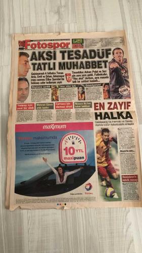 FOTOSPOR SPOR GAZETESİ - TURKISH NEWSPAPER - DOĞUM GÜNÜ HEDİYESİ  - EKSİKSİZ TAM TAKIM GAZETE -    30 OCAK 2007 SALI  SHAKIRA – ALEX DE SOUZA – MATEJA KEZMAN – ZICO – ADNAN POLAT – ADNAN SEZGİN – TOMAS – ARDA TURAN – ÜMİT KARAN – ORHAN AK – YILDIRAY BAŞTÜRK – MEHMET GÜVEN – DANIEL CARRUSCA – SAŞA İLİÇ – JAVIER CLEMENTE – YILDIRIM DEMİRÖREN – HÜSEYİN ÇAĞLAR – TEVFİK YENER  FENERBAHÇE: ERCİYESSPOR BERABERLİĞİ SONRASI ELEŞTİRİLER – “BAY ZICO” YAZISI: “YANLIŞ OYUNCU SEÇİMLERİYLE TAKIMIN DAMARLARINA TİNER KOKUSU SIKMAYIN” – FORTİS KUPASI ÇEYREK FİNAL: GENÇLERBİRLİĞİ İLE SEYİRCİSİZ MAÇ – 100. YIL BOMBASI: SHAKIRA İSTANBUL’DA KONSER VERECEK.  GALATASARAY: ANKARASPOR GALİBİYETİ SONRASI ETİLER ŞAMDAN’DA KUTLAMA – ADNAN POLAT FUTBOLCULARA ÖVGÜLER YAĞDIRDI – YILDIRAY BAŞTÜRK İÇİN YENİ ATAK – MEHMET GÜVEN ARTIK BANKO – CARRUSCA İÇİN OLUMSUZ SİNYAL – SAŞA İLİÇ’E MONACO’DAN TEKLİF – İNAMOTO VE GERETS “EN ZAYIF HALKA” OLARAK GÖRÜLÜYOR.  BEŞİKTAŞ: VESTEL MANİSA GALİBİYETİ SONRASI DEMİRÖREN’E GALATASAR