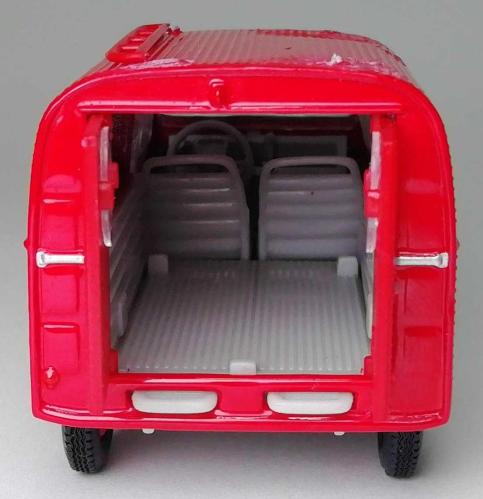 FRANSIZ SOLİDO MARKA İTFAİYE SERİSİ ''FRANSA CİTROEN 2CV CAMIONETTE ACİL MÜDAHALE ARACI'' 1:50 ÖLÇEKLİ METAL GÖVDELİ MODEL ARABA KORUMA PAKETİNDE