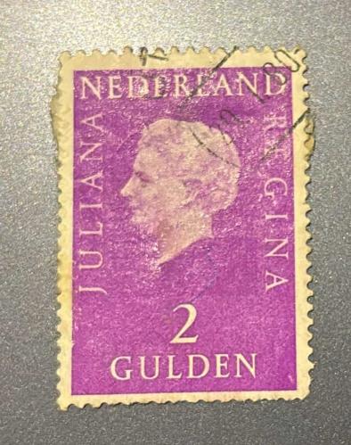 Hollanda Pulu - Nederland Stamp - Postadan Geçmiş Pul Filateli - 1980 DAMGALI - KRALİÇE JULIANA TEMALI PUL , 2 PARA - YABANCI PULLAR-NOSTALJİK DOĞUM GÜNÜ HEDİYESİ