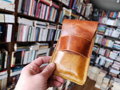 Gerçek Deri Özel Kalemleriniz Için Kalemlik Kalem Kutu ( 5*6 Kalem Için ) 28 Cm \ 9.5 Cm DAK153