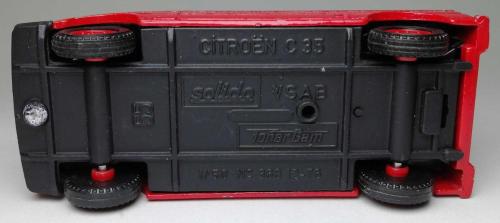 FRANSIZ SOLİDO MARKA İTFAİYE SERİSİ ''FRANSA CITROEN C35 VSAB'' 1:50 ÖLÇEKLİ METAL GÖVDELİ MODEL ARABA KORUMA PAKETİNDE