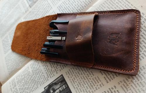 Gerçek Deri Özel Kalemleriniz Için Kalemlik Kalem Kutu ( 5*6 Kalem Için ) 28 Cm \ 9.5 Cm DAK155