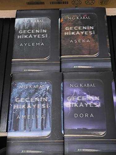 Gecenin Hikâyesi Serisi 4 Kitap Lotu | Aylema • Aşeka • Amelya • Dora | Ciltli