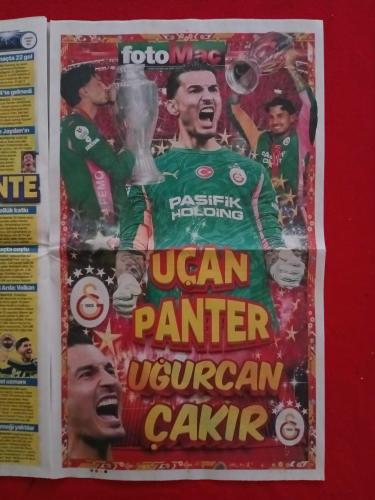 Galatasaray Uğurcan Çakır Posteri, Şampiyon Galatasaray, Recep Tayyip Erdoğan - 19 Mayıs 2026 - Fotomaç Gazetesi - Tam Gazete