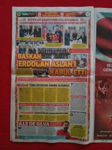 Galatasaray Uğurcan Çakır Posteri, Şampiyon Galatasaray, Recep Tayyip Erdoğan - 19 Mayıs 2026 - Fotomaç Gazetesi - Tam Gazete
