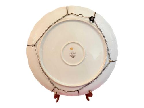 limoges el boyaması porselen duvar tabağı - 30 cm çapında