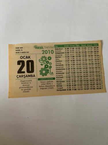 20 Ocak 2010 Orijinal Takvim Yaprağı-Doğum Günü-Söz,Nişan,Nikâh,Düğün ve Önemli Günler Hediyesi-Nesil Takvim-Ayet,Hadis (Gandi)-İmam-ı Şafi'nin vefatı (820) • Sultan Alparslan'ın doğumu (1029)-O”Şekur”dur-Orta Yol-Günün Duası-Çocuğunuza İsim:Kız:Songül,Erkek:Refet