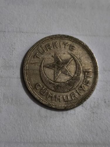 1939  Nikel 5 Kuruş Cumhuriyet Madeni Para