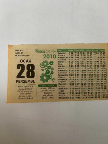 28 Ocak 2010 Orijinal Takvim Yaprağı-Doğum Günü-Söz,Nişan,Nikâh,Düğün ve Önemli Günler Hediyesi-Nesil Takvim-Ayet,Hadis (Hasan El-Benna)-Misak-1 Milli'nin kabulü (1920) • Mulkıye Mektebi'nin açılışı (1859)-Masum Hayvanlar-O Allah ki…-Günün Duası-Çocuğunuza İsim:Kız:Seda,Erkek:Ertuğrul