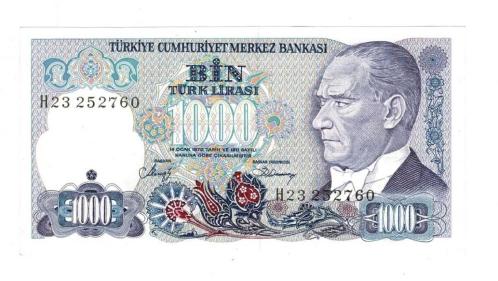 7.Emisyon 2.Tertip 1000 Türk Lirası Seri H23 - ÇİL TCK10280