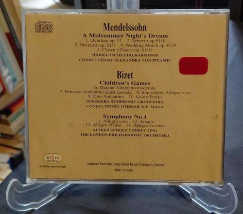 MENDELSSOHN - BIZET / A MIDSUMMER NIGHT'S DREAM / CHILDREN'S GAMES - SYMPHONY NO.1