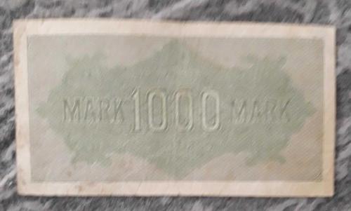 100 SENELİK -1922 D REİCH KAĞIT PARALAR 5 ADET 10 -50 mark 1000 5000 20000 BİN MARK