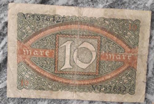 100 SENELİK -1922 D REİCH KAĞIT PARALAR 5 ADET 10 -50 mark 1000 5000 20000 BİN MARK