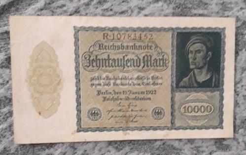100 SENELİK -1922 D REİCH KAĞIT PARALAR 5 ADET 100 MARK 10000 10000  50000 100000 BİN MARK
