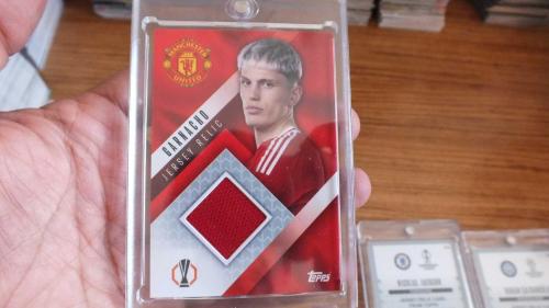 2024-25 Topps UCL Extra Alejandro Garnacho Manchester United Jersey Relic Nadir Forma Parçalı Kart