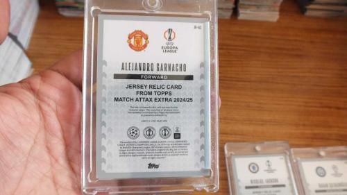 2024-25 Topps UCL Extra Alejandro Garnacho Manchester United Jersey Relic Nadir Forma Parçalı Kart