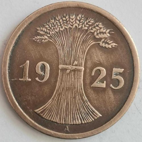 ALMANYA  1925 A    2  PFENNIG