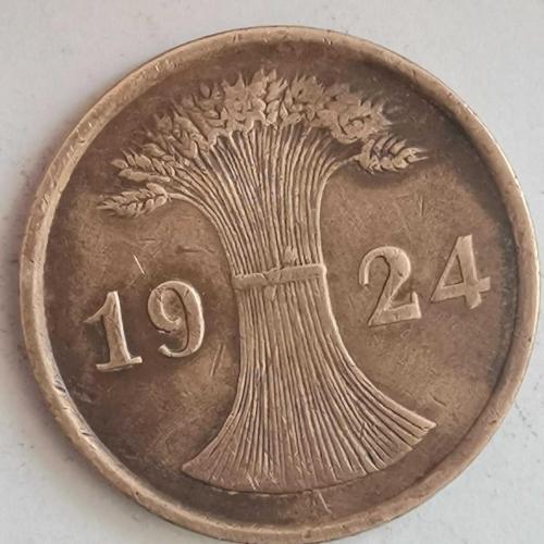ALMANYA  1924 A    2  PFENNIG