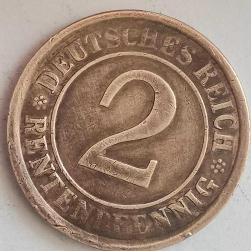 ALMANYA  1924 A    2  PFENNIG