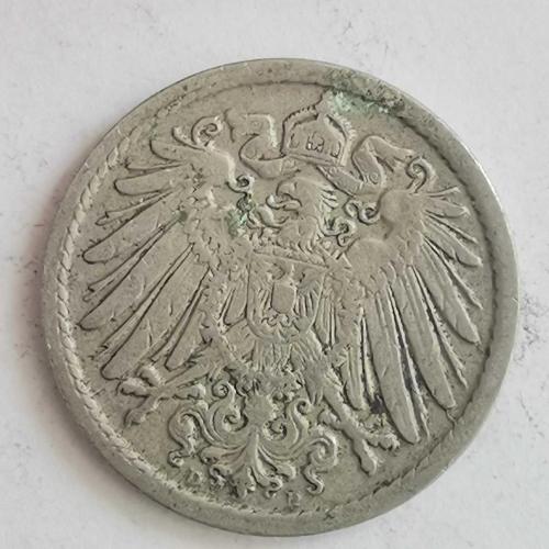 ALMANYA  1905 D    5  PFENNIG