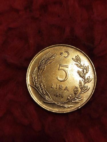 5 Lira 1976 madeni para Koleksiyonu