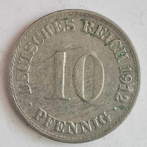 ALMANYA  1912  A     10    PFENNIG