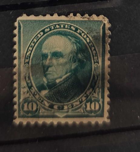ABD 1890_ 1894 Başkan Webster 10 cent _ Damgalı