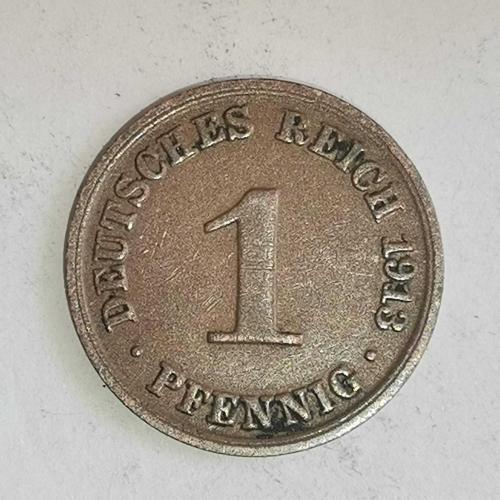 ALMANYA  1913 A    1  PFENNIG