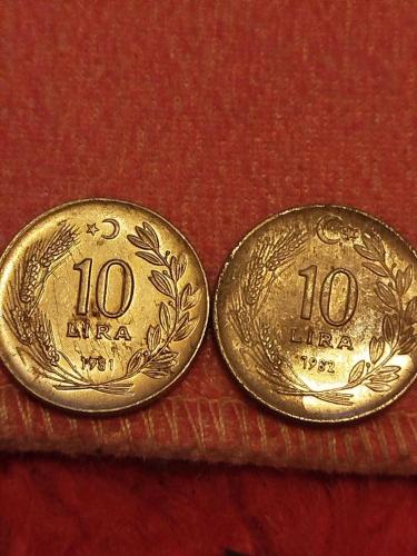 10 Lira 1981 1982