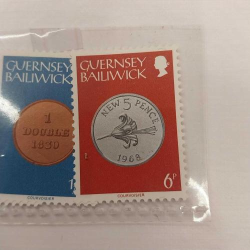 Guernsey Para Görselli Pullar
