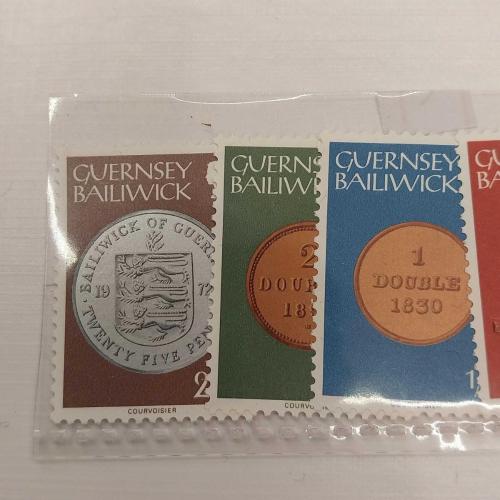 Guernsey Para Görselli Pullar