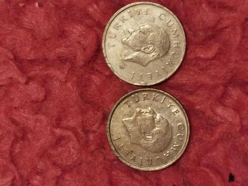 25 bin lira 2 adet 1997 2000