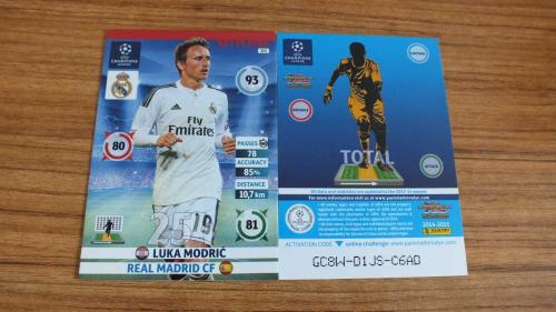 Panini Champions League 2014-15 Luka Modrić Key Player Kart No:323