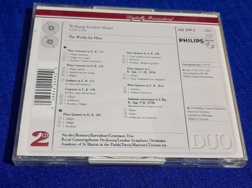 MOZART THE WORKS FOR FLUTE MÜZİK CD  ( 2 CD )