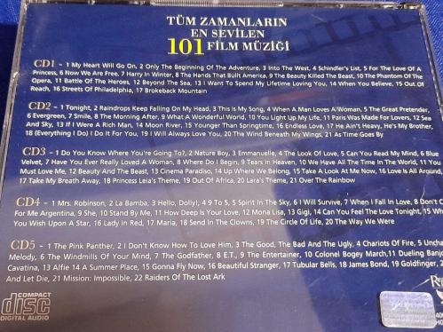 101 FILM MÜZİĞİ SOUNDTRACK MÜZİK CD  ( 5 CD )