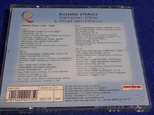 QUADROMANIA RICHARD STRAUSS SYMPHONIC POEMS MÜZİK CD  ( 4 CD )