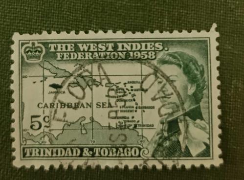 Trinidad Tobago _ damgalı pul
